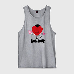 Майка мужская хлопок Бонжур, цвет: меланж