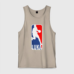 Майка мужская хлопок NBA Luka, цвет: миндальный