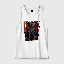 Майка мужская хлопок Хагги Вагги из Poppy Playtime, цвет: белый