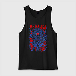 Майка мужская хлопок Metallica: octopus, цвет: черный