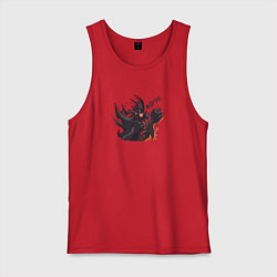 Майка мужская хлопок Главный герой Dota 2, цвет: красный