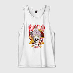 Мужская майка Русский стиль матрёшка кокошник балалайка