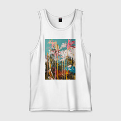 Мужская майка Абстрактная графическая картина с пальмами