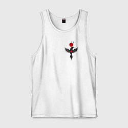 Майка мужская хлопок Night bird, цвет: белый