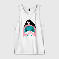 Мужская майка Спасти планету от вируса