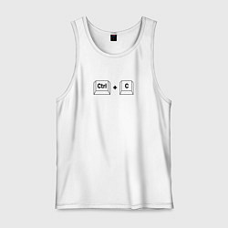 Мужская майка Ctrl C, копировать