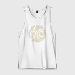 Майка мужская хлопок NYC map, цвет: белый