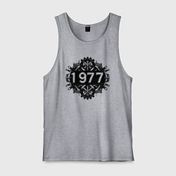 Майка мужская хлопок Механический год 1977, цвет: меланж