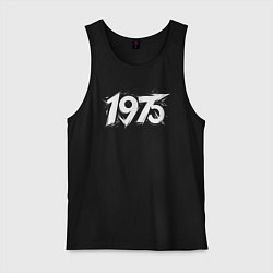 Майка мужская хлопок Динамичный 1975, цвет: черный