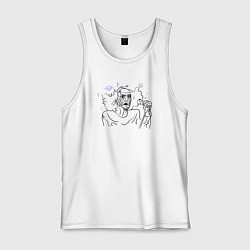 Майка мужская хлопок Бобби Либлинг - мем, цвет: белый