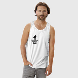 Майка мужская хлопок Подарок отцу супергерою, цвет: белый — фото 2