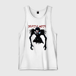 Майка мужская хлопок Death note Ryuk - темный, цвет: белый