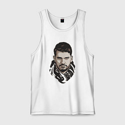 Майка мужская хлопок Лука 77, цвет: белый