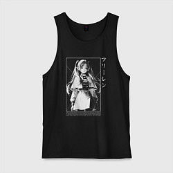 Майка мужская хлопок Фрирен - old poster, цвет: черный