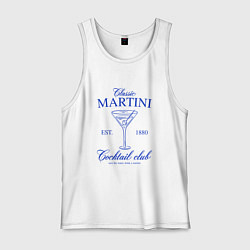 Майка мужская хлопок Classic martini, цвет: белый
