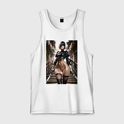 Майка мужская хлопок Type B косплей Евы из Stellar Blade, цвет: белый