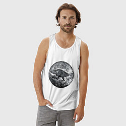 Майка мужская хлопок Путешествие в Ригу, цвет: белый — фото 2