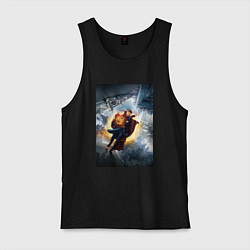 Майка мужская хлопок Стрэндж, цвет: черный