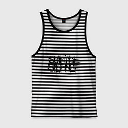 Майка мужская хлопок Suicide Silence, цвет: черная тельняшка