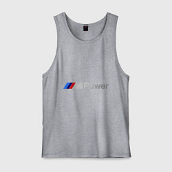 Майка мужская хлопок BMW M Power, цвет: меланж