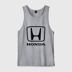 Майка мужская хлопок Honda logo, цвет: меланж