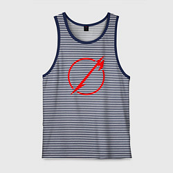 Майка мужская хлопок Metallica: Through The Never, цвет: синяя тельняшка