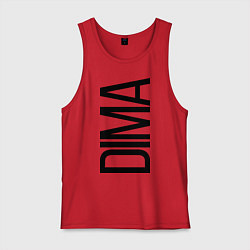 Майка мужская хлопок Дима, цвет: красный