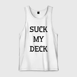 Мужская майка Suck my deck