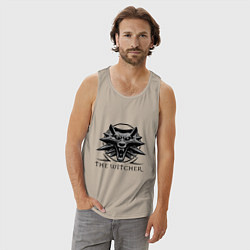 Майка мужская хлопок The Witcher 3, цвет: миндальный — фото 2
