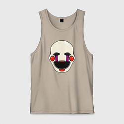 Майка мужская хлопок Puppet FNAF Марионетка, цвет: миндальный