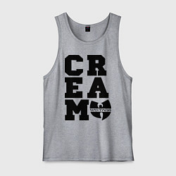 Майка мужская хлопок Wu tang clan, цвет: меланж