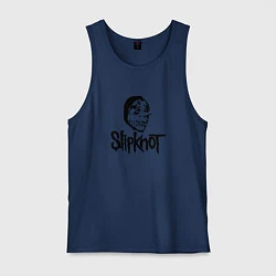 Майка мужская хлопок Slipknot black, цвет: тёмно-синий