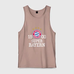 Майка мужская хлопок Super Bayern 1900, цвет: пыльно-розовый