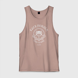 Майка мужская хлопок KAER MORHEN WOLF SCHOOL, цвет: пыльно-розовый