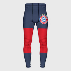 Тайтсы мужские Bayern Munchen - Red-Blue FCB 2022 NEW, цвет: 3D-принт