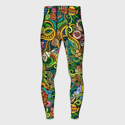 Мужские тайтсы Тибетский коллаж