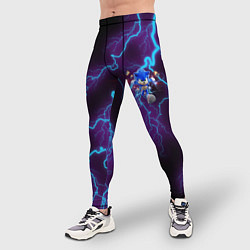 Тайтсы мужские SONIC, цвет: 3D-принт — фото 2