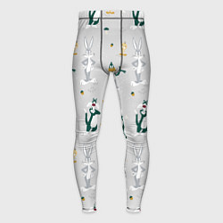 Тайтсы мужские Looney Tunes pattern, цвет: 3D-принт