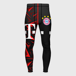 Тайтсы мужские FC Bayern Munchen Форма, цвет: 3D-принт