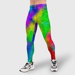 Тайтсы мужские Multicolored, цвет: 3D-принт — фото 2