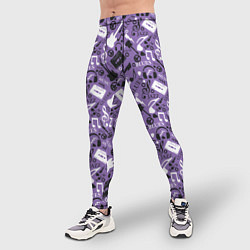Тайтсы мужские Музыка, цвет: 3D-принт — фото 2