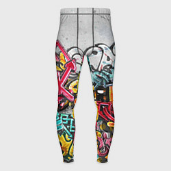 Тайтсы мужские Graffiti on the wall, цвет: 3D-принт
