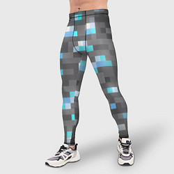 Тайтсы мужские АЛМАЗНАЯ РУДА DIAMOND ORE MINCRAFT, цвет: 3D-принт — фото 2