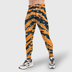 Тайтсы мужские Новогодняя шкура тигра, цвет: 3D-принт — фото 2