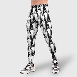 Тайтсы мужские Хищные Рыбы, цвет: 3D-принт — фото 2