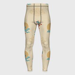 Мужские тайтсы Китайский орнамент Феникс