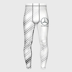 Тайтсы мужские Mercedes-Benz - White, цвет: 3D-принт