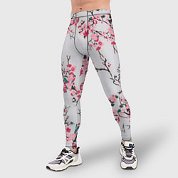 Тайтсы мужские Цветущие ветви, цвет: 3D-принт — фото 2