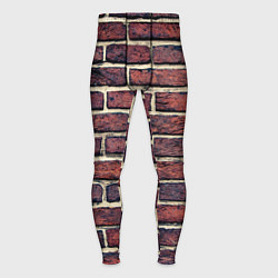 Тайтсы мужские Brick Wall, цвет: 3D-принт