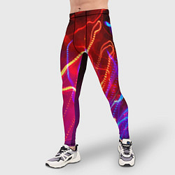 Тайтсы мужские Neon vanguard pattern Lighting, цвет: 3D-принт — фото 2
